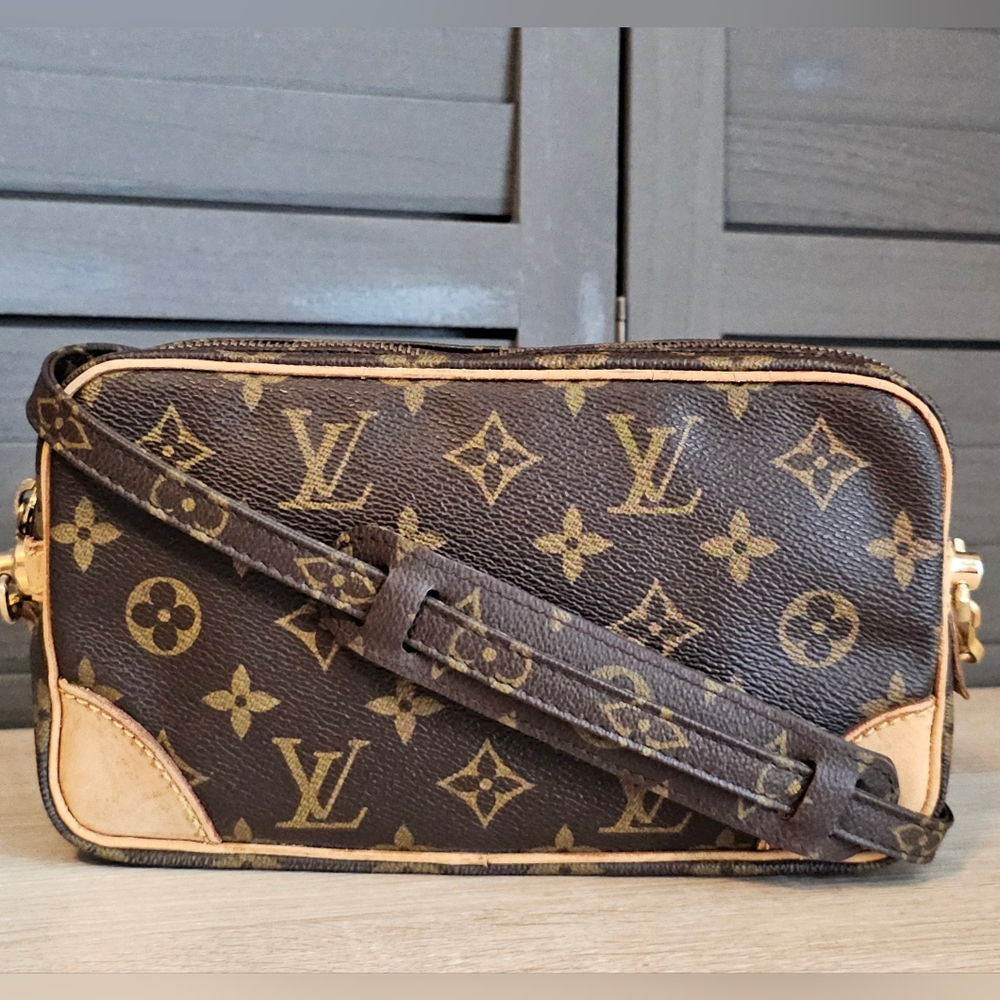 Authentic LOUIS VUITTON Monogram Marly Dragonne PM Crossbody
